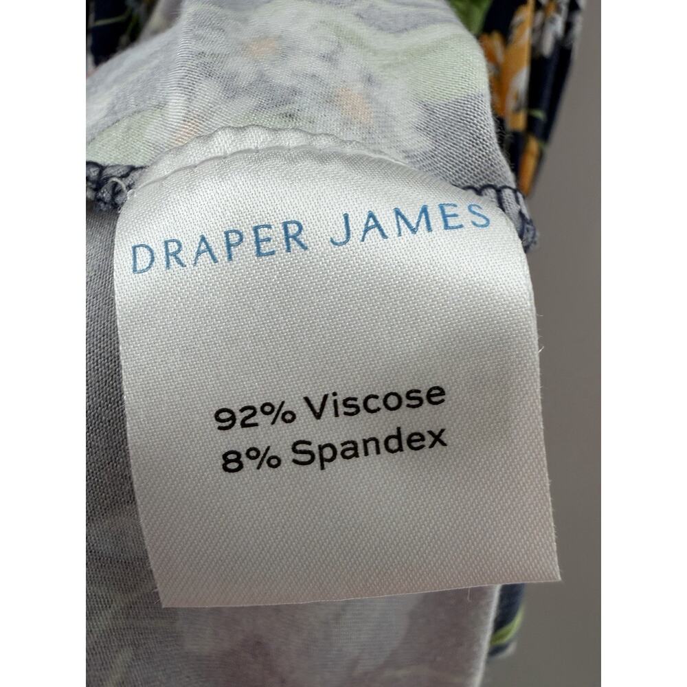 Draper James Women’s Short Sleeve Kacey Knit Dress Spring Blooms Navy Size L NWT - Picture 6 of 11